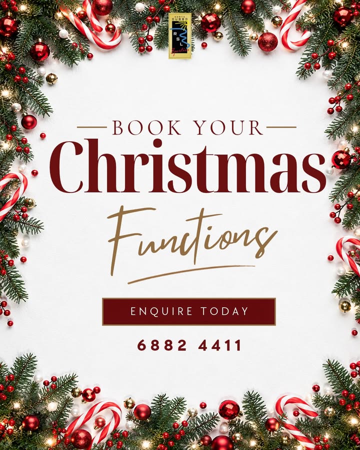 Featured image for “Christmas Functions at North Dubbo RSL Sporties This Silly Season”